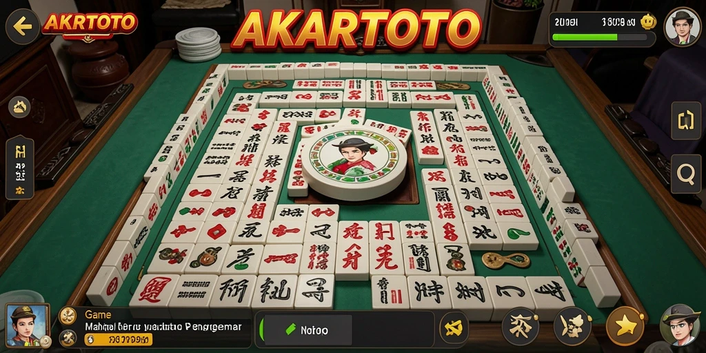 Tangkapan layar AKARTOTO yang menampilkan gameplay seru Mahjong.