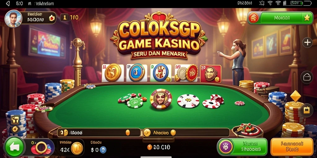 Tampilan menarik dari gameplay COLOKSGP yang menampilkan keseruan bermain Kasino.