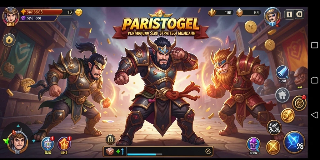 Tangkapan layar PARISTOGEL menampilkan aksi pertarungan yang mendebarkan.