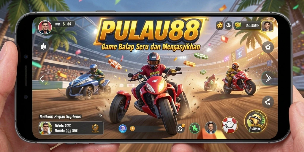 Tampilan seru balapan di PULAU88 dengan grafik memukau.