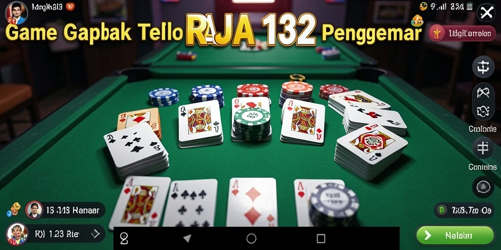 Tampilan gameplay seru Gaple di RAJA132.