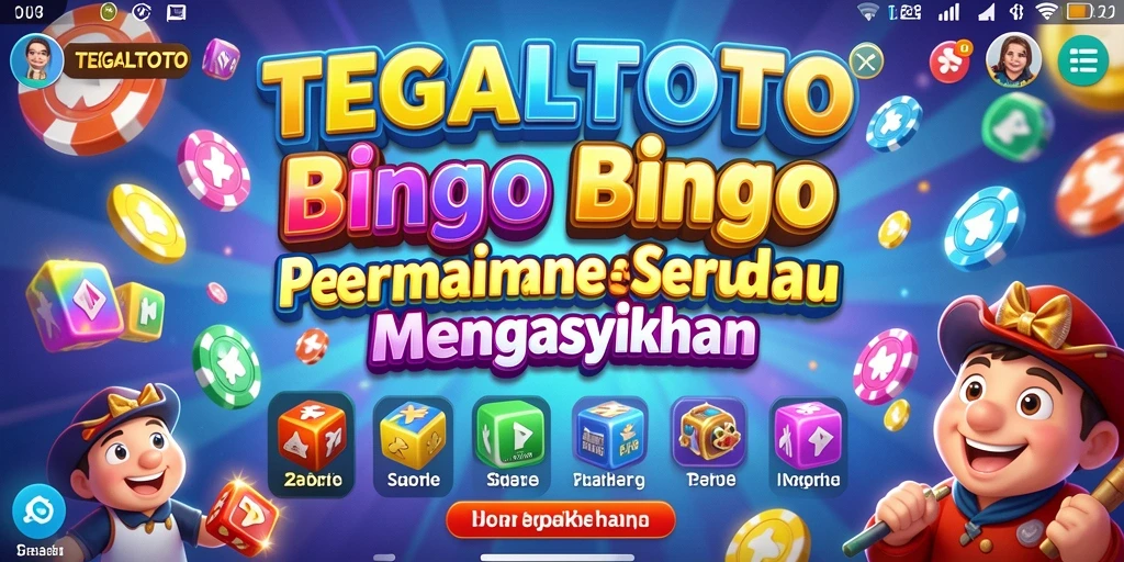 Screenshot utama TEGALTOTO menampilkan gameplay Bingo yang seru.