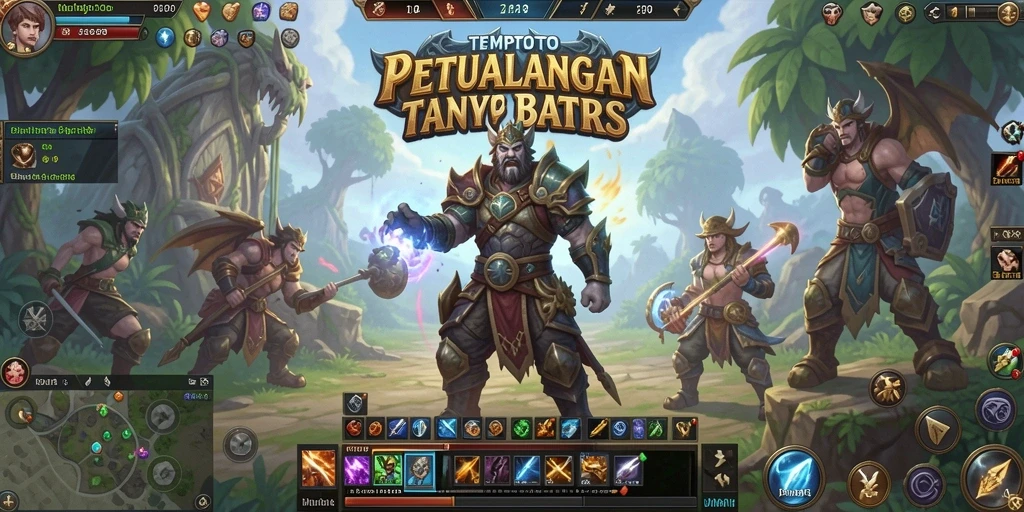 Gameplay seru TEMPOTOTO dengan pertarungan epik dan eksplorasi luas.